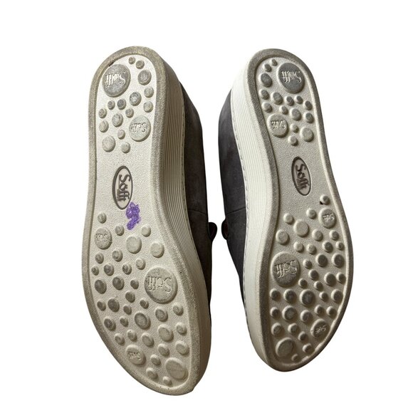 Sofft Somers Slip On Shoes Size 6 Snare Gray Flats Comfort Suede Leather Loafer - Picture 10 of 11